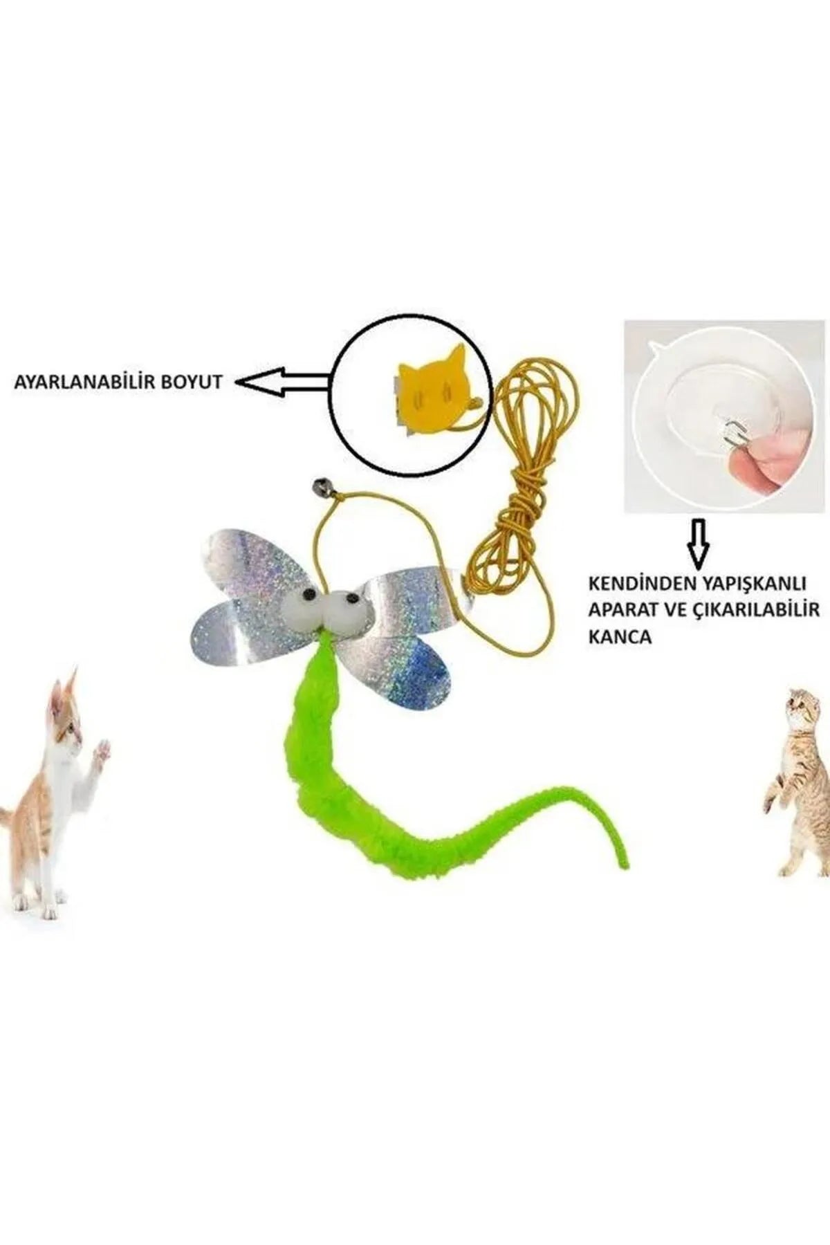 ZippyZap v2 Duvara Yapışkanlı Kedi Oyuncağı