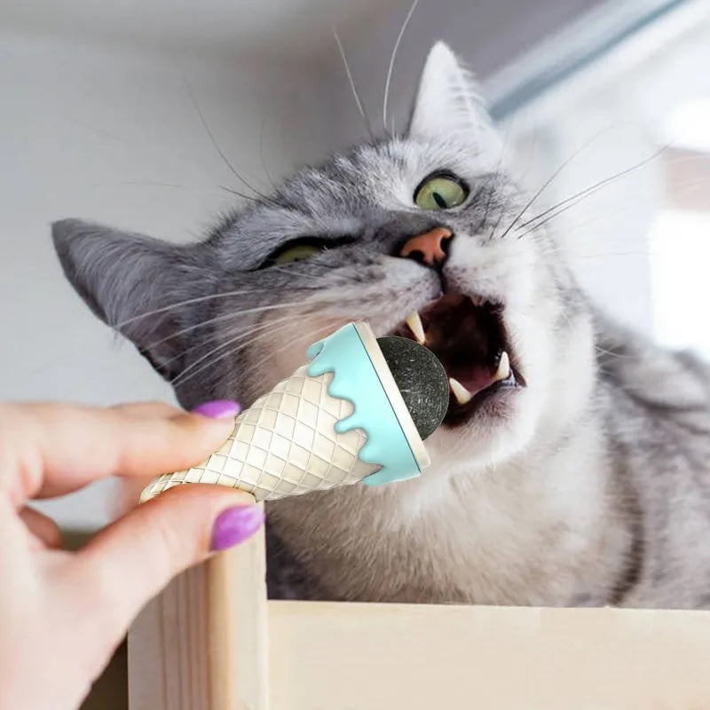 CatScoop Dondurma Şekilli Kedi Otu Topu