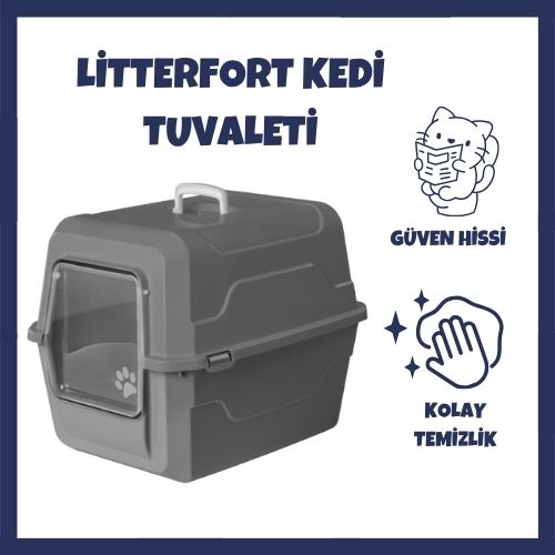 LitterFort Kapalı Kedi Tuvaleti