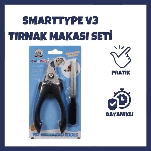 SmartType v3 Tırnak Makası ve Törpü Seti