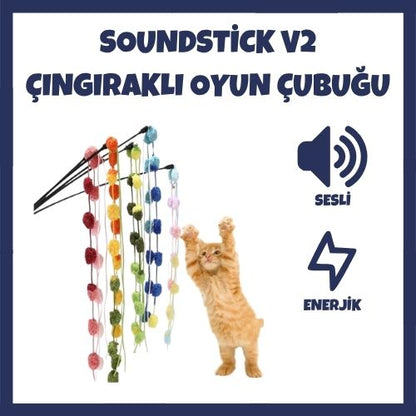 SoundStick v2 Çıngıraklı Kedi Oyun Oltası