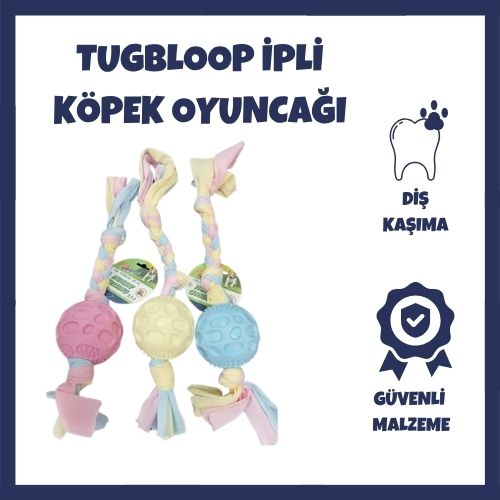 TugBloop İpli Köpek Oyun Topu