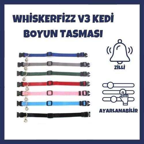 WhiskerFizz v3 Zilli Kedi Tasması
